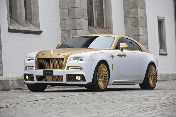 Фото дисков Mansory CS.11 Сатиновое золото на Rolls-Royce Wraith