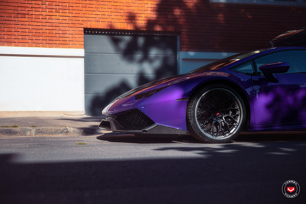 Фото дисков Vossen S17-01 (3-Piece) Черный сатин на Lamborghini Huracan