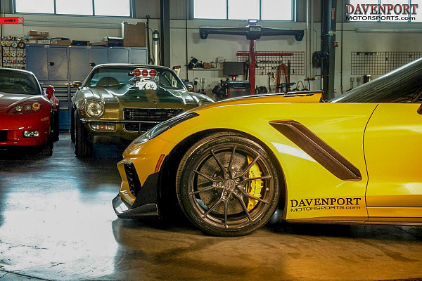 Фото дисков Anrky AN12 Глянцевый темный лак на Chevrolet Corvette C7