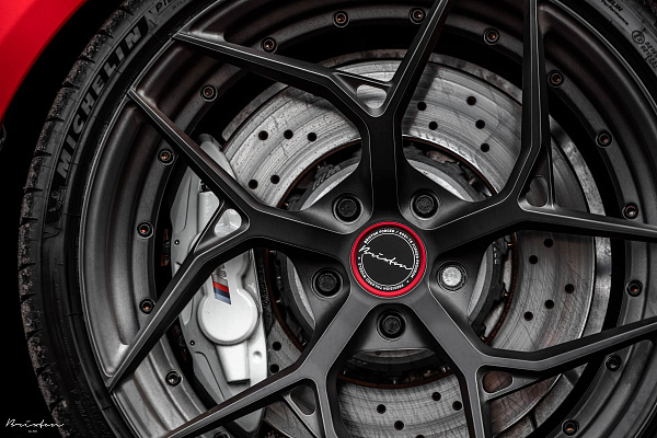 Фото дисков Brixton Forged PF5 Сатиновый темный лак на BMW 3/M3 (F3x/F80)