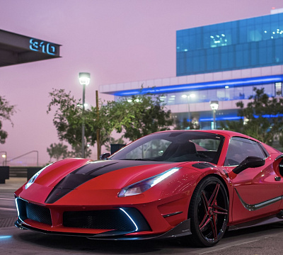 Фото дисков Savini SV71 на Ferrari 488