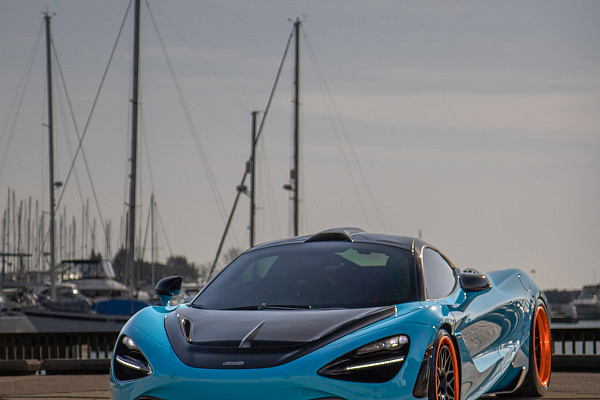 Фото дисков HRE 300 Черный сатин на McLaren 720S