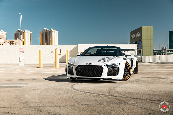 Фото дисков Vossen EVO-5R (3-Piece) Черный сатин на Audi R8 (4S)