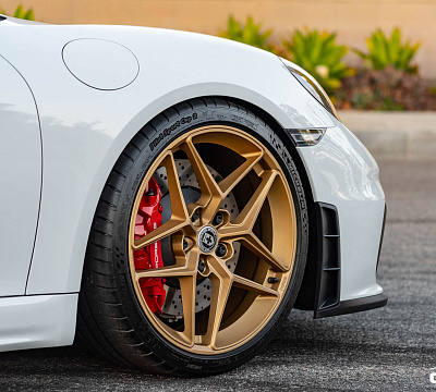 Фото дисков HRE FF11 на Porsche Cayman II