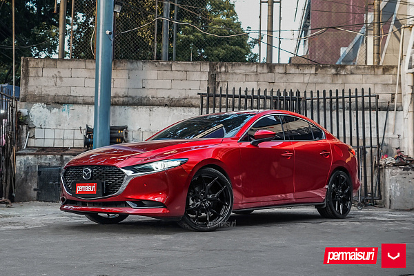 Фото дисков Vossen HF-5 Черный глянец на Mazda 3 IV