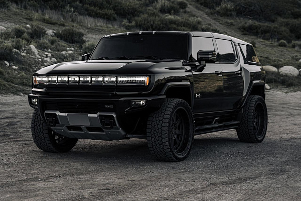 Фото дисков Brixton Forged BX01-M Черный матовый на GMC Hummer EV