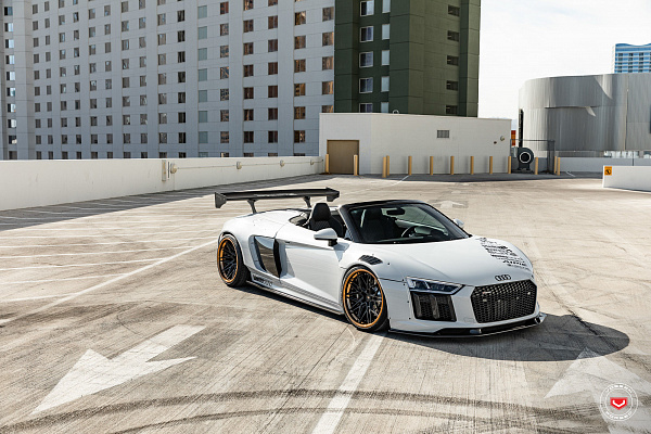 Фото дисков Vossen EVO-5R (3-Piece) Черный сатин на Audi R8 (4S)