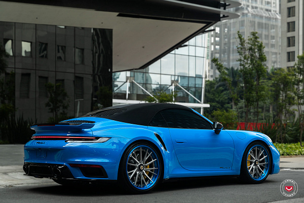 Фото дисков Vossen M-X4T (3-Piece) Глянцевый тонированный лак на Porsche 911 VIII