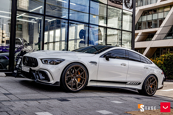 Фото дисков Vossen HF-5 Сатиновая бронза на Mercedes-Benz AMG GT I