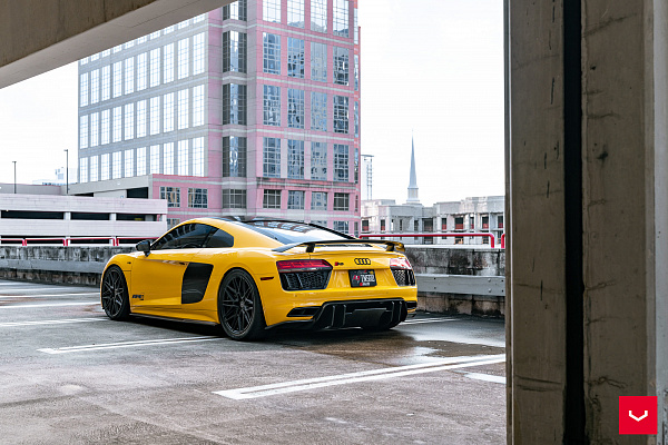 Фото дисков Vossen HF-7 Черный сатин на Audi R8 (4S)