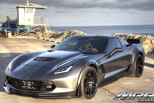 Фото дисков MRR M755 Черный глянец на Chevrolet Corvette C7