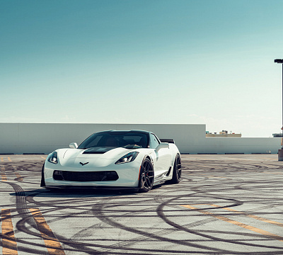 Фото дисков Vossen EVO-4R на Chevrolet Corvette C7