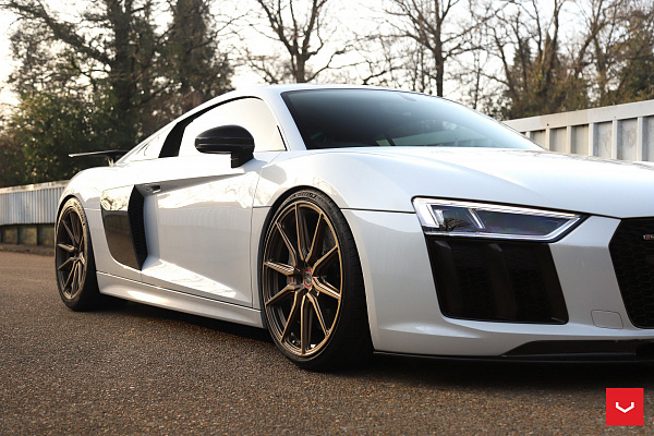 Фото дисков Vossen HF-3 Сатиновая бронза на Audi R8 (4S)