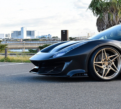 Фото дисков Anrky S1-X3 на Ferrari 488