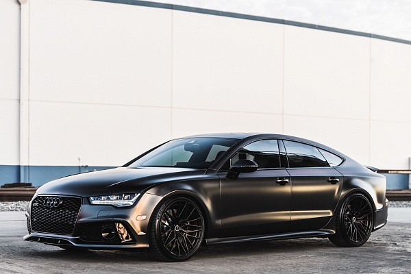 Фото дисков Brixton Forged VL4 Черный сатин на Audi A/RS 7 (4G)