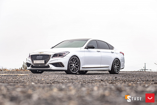 Фото дисков Vossen HF-2 Алмазная проточка на Genesis G80 I