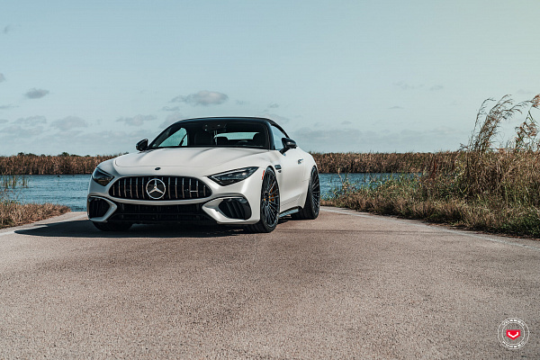 Фото дисков Vossen S17-04 Черный глянец на Mercedes-Benz SL (R232)