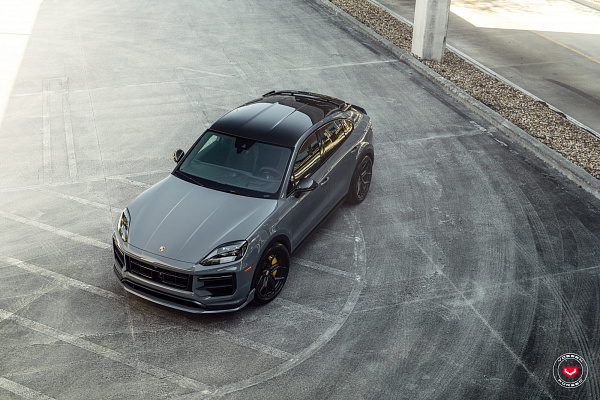 Фото дисков Vossen EVO-3 Черный глянец на Porsche Cayenne III