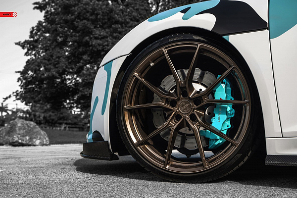 Фото дисков Anrky AN12 Глянцевая темная бронза на Audi R8 (4S)
