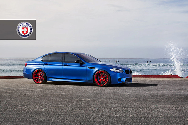 Фото дисков HRE P101 Красный глянец на BMW 5/M5 (F10)