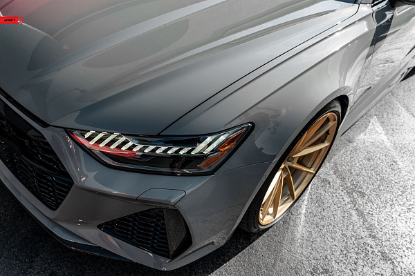 Фото дисков Anrky AN18 Сатиновое золото на Audi A/RS 6 (C8)
