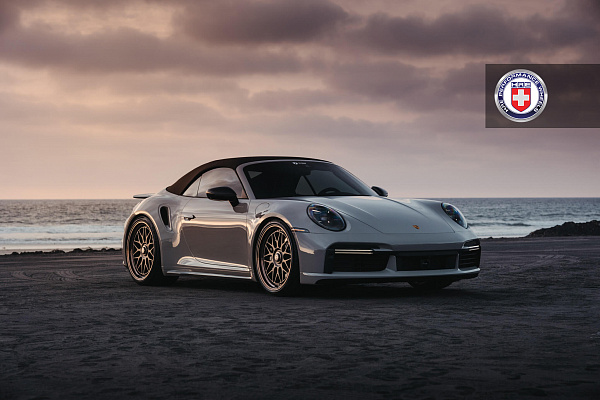 Фото дисков HRE 300 Сатиновая бронза на Porsche 911 VIII