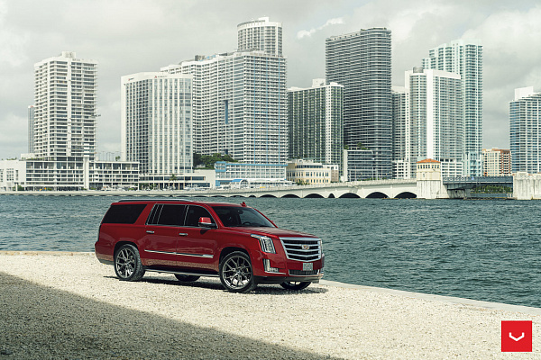 Фото дисков Vossen HF6-4 Матовый графит на Cadillac Escalade IV
