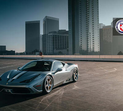 Фото дисков HRE 305 на Ferrari 458