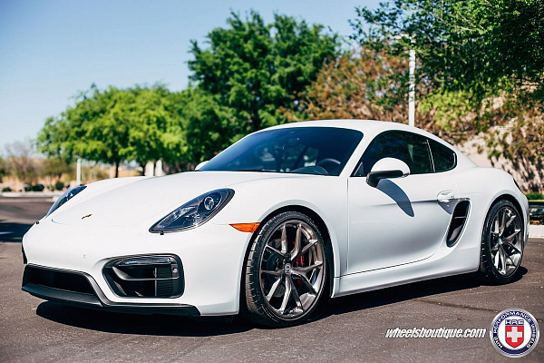 Фото дисков HRE P101 Глянцевый тонированный лак на Porsche Cayman II