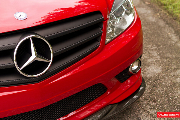 Фото дисков Vossen CV1 Серебро на Mercedes-Benz C-Class (W204)