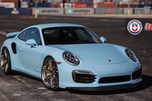 Фото дисков HRE P106 Сатиновый темный лак на Porsche 911 VII