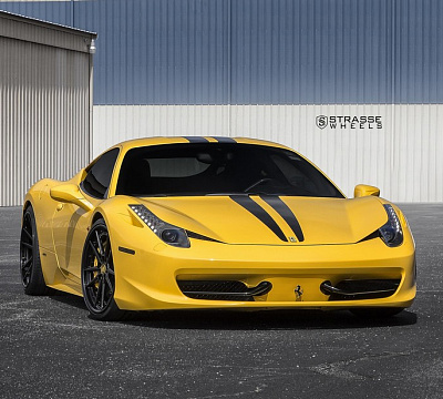 Фото дисков Strasse Wheels SV1 Deep Concave FS на Ferrari 458