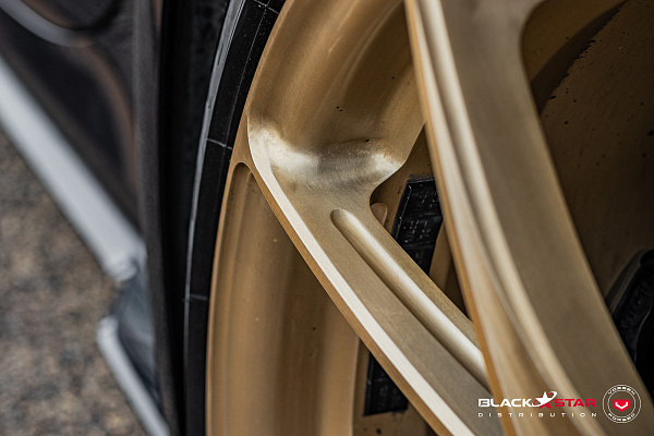 Фото дисков Vossen RS19 Глянцевое золото на Porsche 911 VIII