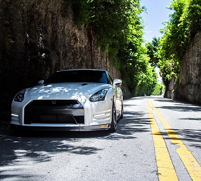 Фото дисков Vossen VFS-5 на Nissan GT-R