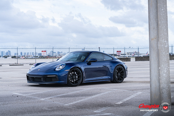 Фото дисков Vossen RS92 Черный сатин на Porsche 911 VIII
