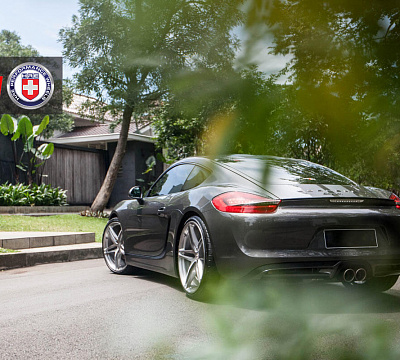 Фото дисков HRE P107 на Porsche Cayman II