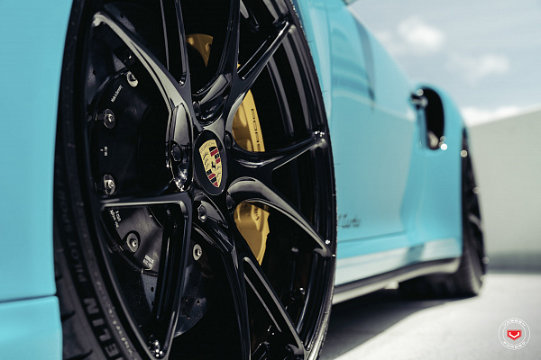 Фото дисков Vossen RS19 Черный глянец на Porsche 911 VIII