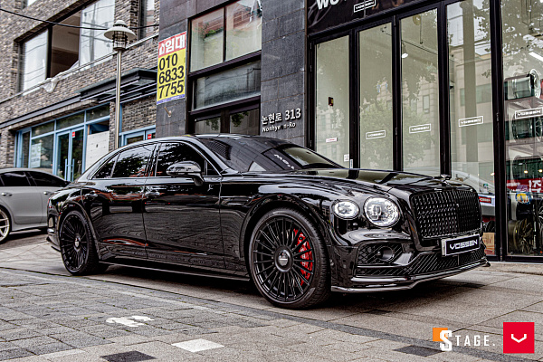Фото дисков Vossen HF-8 Черный сатин на Bentley Flying Spur III