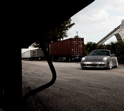 Фото дисков Vossen CV3 на Porsche 911 VI