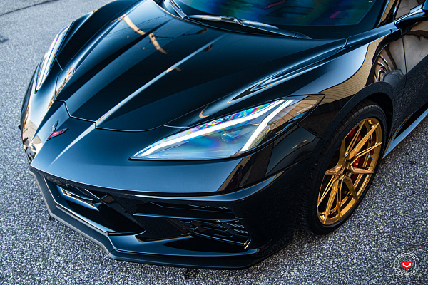 Фото дисков Vossen EVO-2 Глянцевое золото на Chevrolet Corvette C8