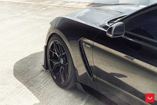 Фото дисков Vossen HF-5 Черный сатин на Ford Mustang VI