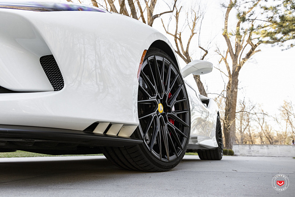 Фото дисков Vossen EVO-6TR Черный сатин на Ferrari F8