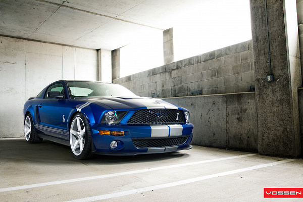 Фото дисков Vossen CV3 Серебро на Ford Mustang V