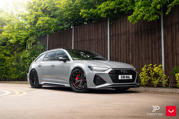 Фото дисков Vossen HFX-1 (5-Lug) Черный глянец на Audi A/RS 7 (4K)