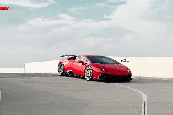 Фото дисков Anrky AN32 Полированный лак на Lamborghini Huracan