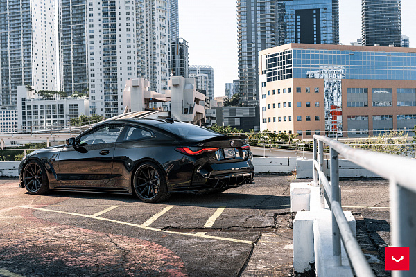 Фото дисков Vossen HF-3 Черный сатин на BMW 4/M4 (G22/G82)