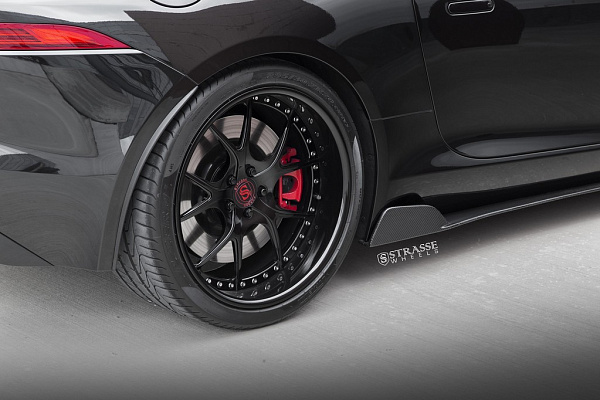 Фото дисков Strasse Wheels SM5R Signature Черный глянец на Jaguar F-Type