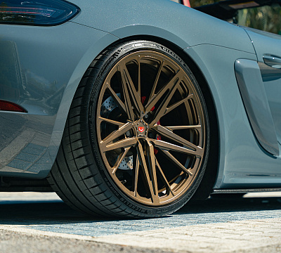 Фото дисков Vossen M-X6 на Porsche Cayman II