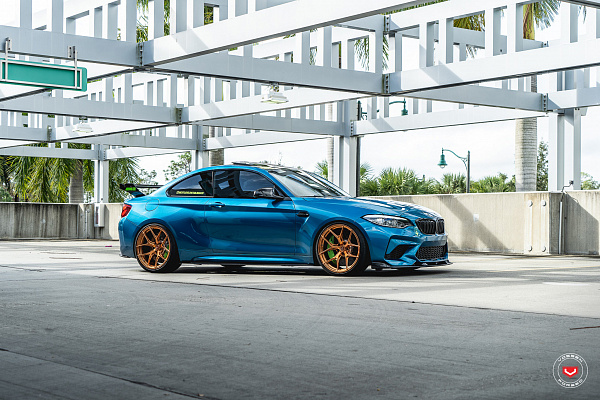 Фото дисков Vossen S21-01 Глянцевая медь на BMW 2/M2 (F22/F87)