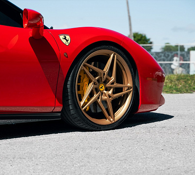 Фото дисков Anrky S1-X3 на Ferrari 488
